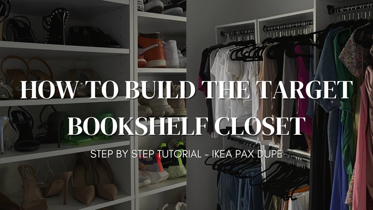How to Build the Target Bookshelf Closet Step by Step Tutorial IKEA